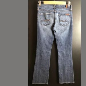 7FAM Bootcut Denim Jeans Med Dark Wash
